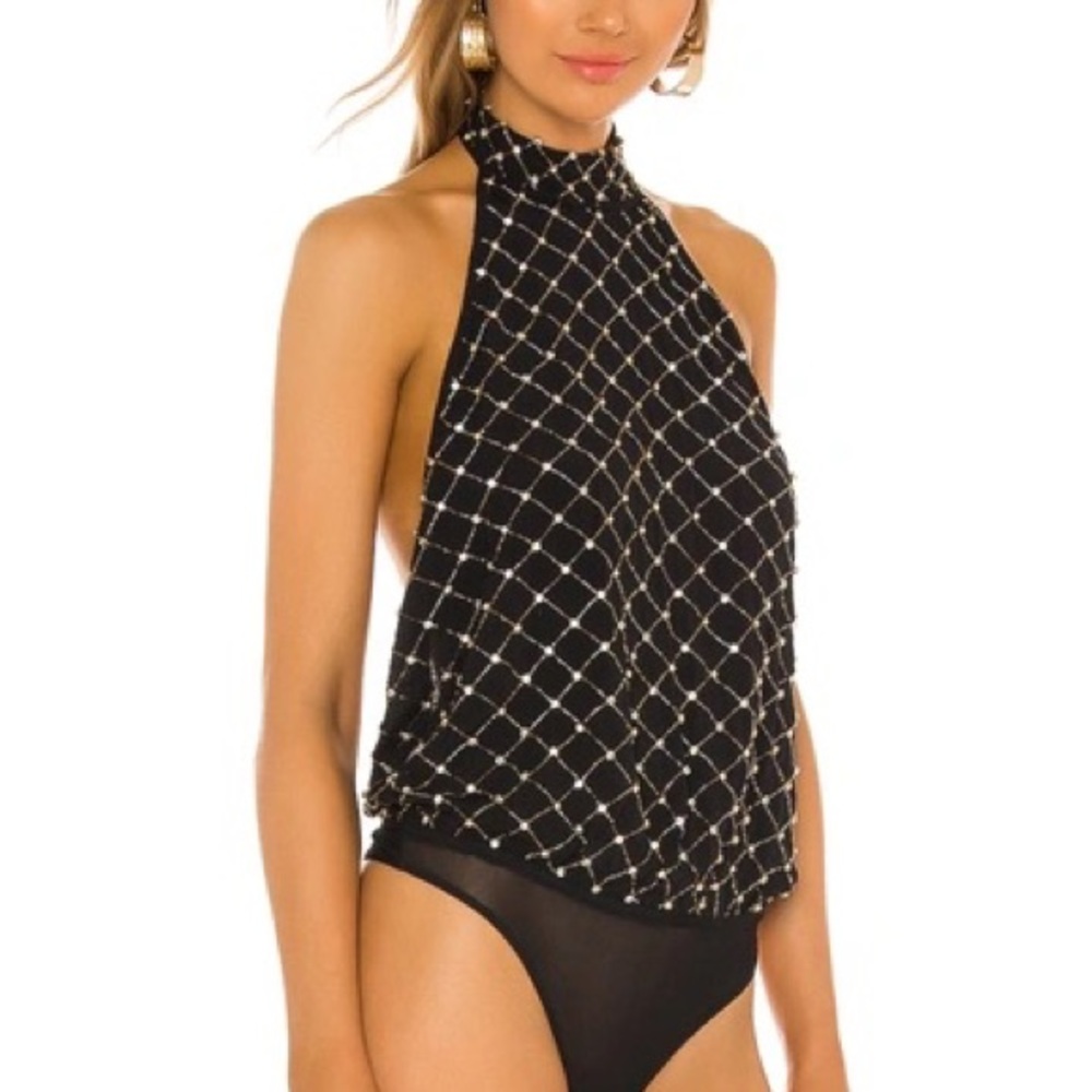 Free People Bling Bling Cha Ching Bodysuit